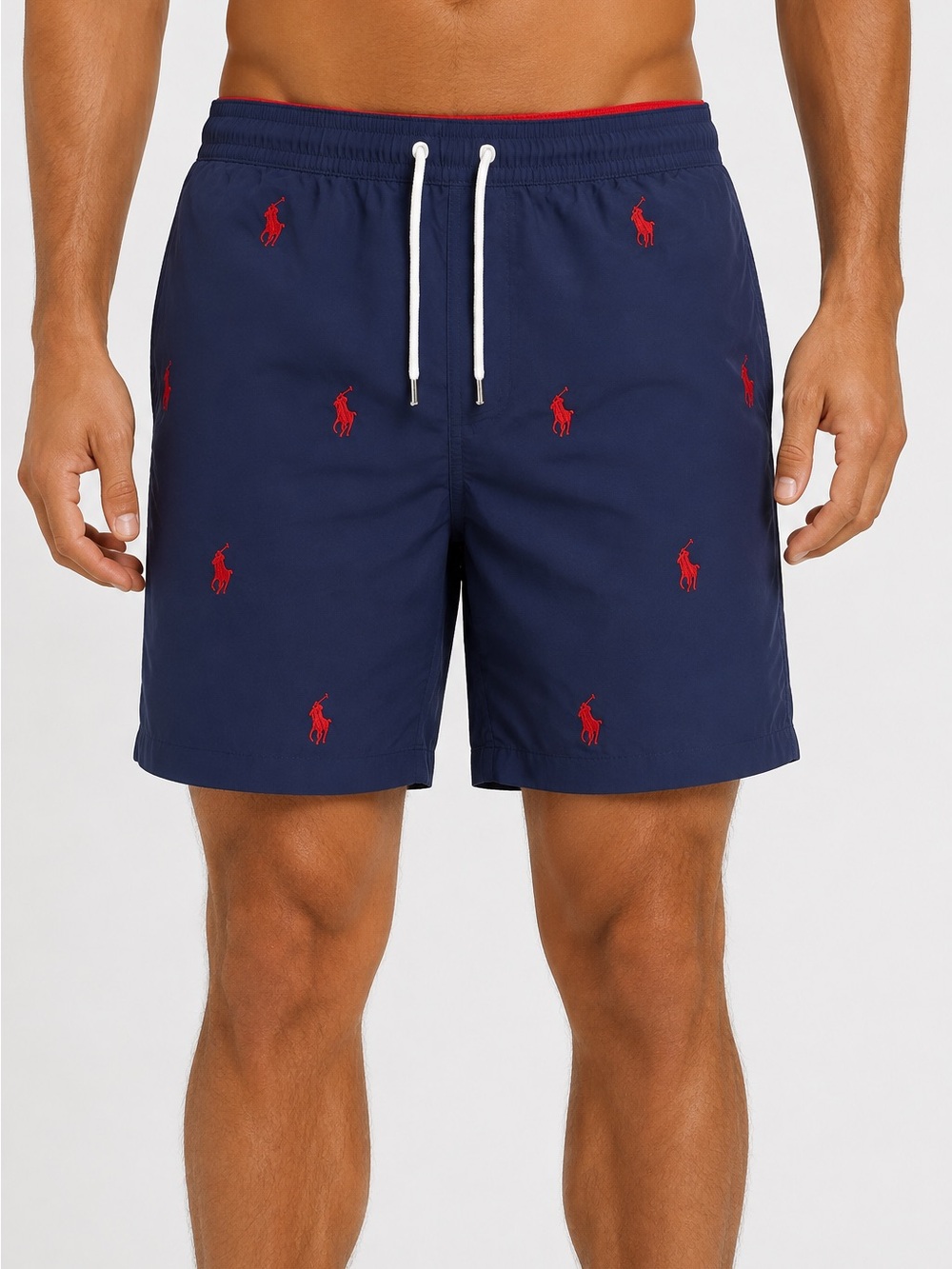 Polo Ralph Lauren Men’s XL Navy Swim Trunks Red Pony Logo